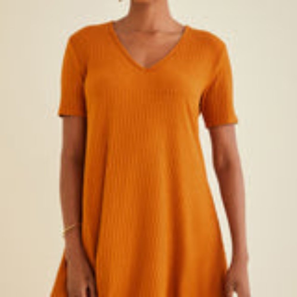 Amour Vert Izora Swing Dress in Ginger